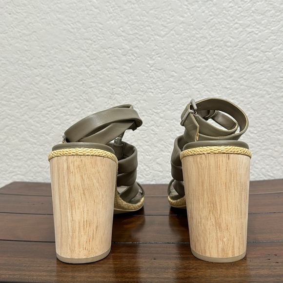 Dolce Vita Olema Olive Leather Heels Size 9 - Picture 5 of 7